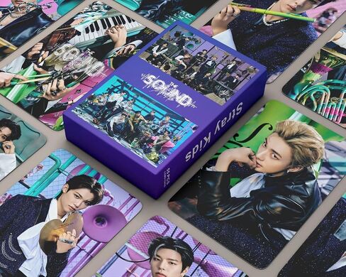 Gimuemi 55 قطعة من بطاقات الصور STRAY KIDS STRAY KIDS THE SOUND الألبوم الجديد بطاقات KPOP LOMO بطاقات الصور STRAY KIDS بطاقات الصور STRAY KIDS Merch بطاقات بريدية in Saudi Arabia