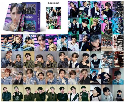 Gimuemi 55 قطعة من بطاقات الصور STRAY KIDS STRAY KIDS THE SOUND الألبوم الجديد بطاقات KPOP LOMO بطاقات الصور STRAY KIDS بطاقات الصور STRAY KIDS Merch بطاقات بريدية in Saudi Arabia