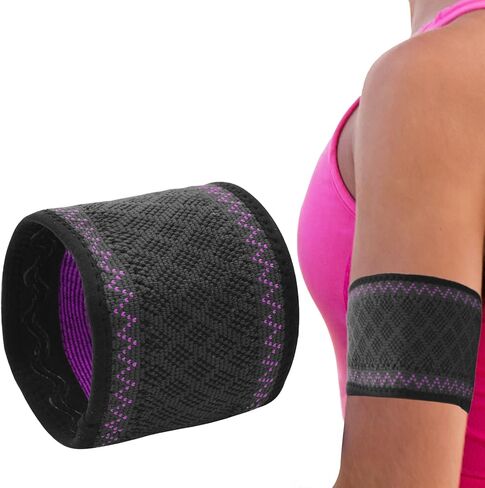 Diabetes Insulin Arm Band for Freestyle Libre Omnipod Dexcom Sensor Covers Fixation Insulin Pod Monitoring Systems(Purple,M-Large) in Saudi Arabia
