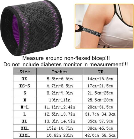 Diabetes Insulin Arm Band for Freestyle Libre Omnipod Dexcom Sensor Covers Fixation Insulin Pod Monitoring Systems(Purple,M-Large) in Saudi Arabia