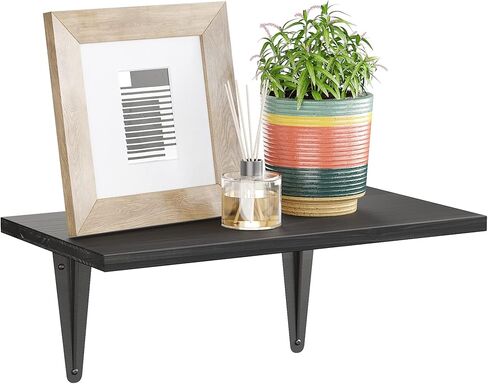 BAMFOX Floating Wall Shelf,Natural Bamboo Wall Storage Shelf for Bedroom, Living Room, Bathroom, Kitchen, Office and More,9.1x4.1x3.5 inch in Kuwait