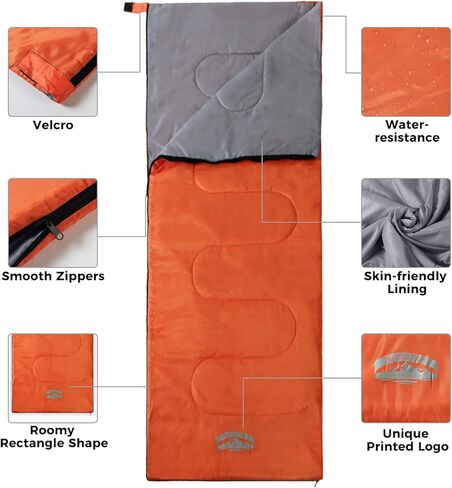 حقيبة نوم للكبار من باسيفيك باس مع حقيبة حمل درجة حرارة 50 درجة in Kuwait