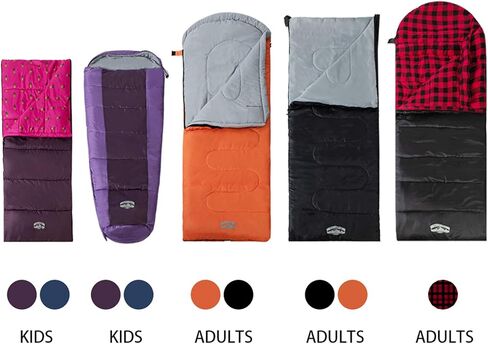 حقيبة نوم للكبار من باسيفيك باس مع حقيبة حمل درجة حرارة 50 درجة in Kuwait