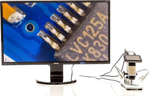 اوبتي- تيكسكوب مجهر HDMI من او تي-ام، كاميرا - تصوير رقمي حقيقي HD بدقة 1920x1080p - تكبير بصري 300x، (+4X رقمي) - رائع in Kuwait