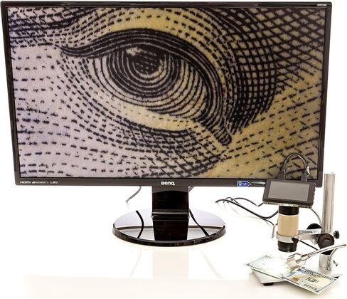 اوبتي- تيكسكوب مجهر HDMI من او تي-ام، كاميرا - تصوير رقمي حقيقي HD بدقة 1920x1080p - تكبير بصري 300x، (+4X رقمي) - رائع in Kuwait