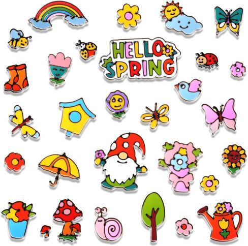Funrous 30 Pcs Happy Easter Gel Window Clings Stickers Spring Window Thick Gel Clings Decals Double Sided Eggs Bunny Window Clings Decoration for Refrigerators Window Classroom(Cute Style) in Kuwait