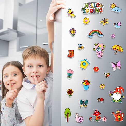 Funrous 30 Pcs Happy Easter Gel Window Clings Stickers Spring Window Thick Gel Clings Decals Double Sided Eggs Bunny Window Clings Decoration for Refrigerators Window Classroom(Cute Style) in Kuwait