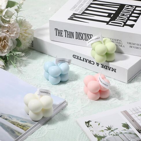 MTLEE 40 Pieces Bubble Candles Bulk Aesthetic Scented Candles Party Favors Thank You Guest Gifts for Wedding Baby Bridal Shower Party in Saudi Arabia
