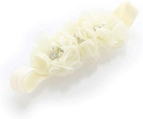 عصابات رأس My Lello Flower للرضع - البنات - زوج مطاطي قابل للتمدد من القماش المطرز للأطفال الصغار in Saudi Arabia
