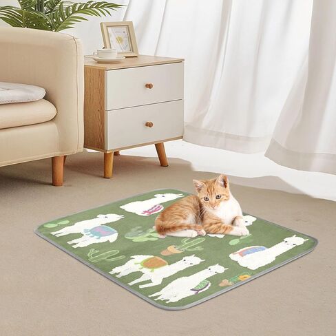 Tatenale Dog Cooling Mat Ice-Cold Pad for Cat Small Pet Summer Sleeping Mat Cute Travel Cooling Fiber Cool Down Breathable Comfortable Folding Storage in Kuwait