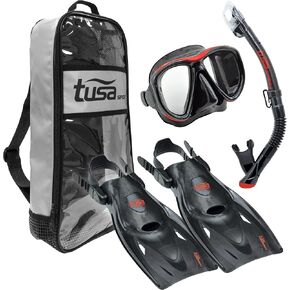 TUSA Sport Adult Powerview Mask, Dry Snorkel, and Fins Travel Set in Saudi Arabia