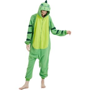 Mosbowone Unisex Adult Onesie Pajamas, One-piece Pajamas Cartoon Costume Warm Homewear Sleepwear