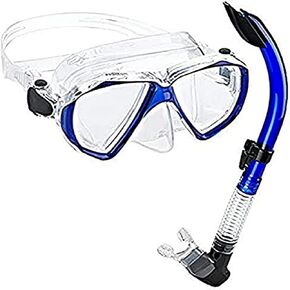 Rapido Boutique Collection Duo Comfort Combo Scuba Mask and Snorkel | Snorkeling Gear for Adults Includes Adult Diving Mask and Dry Snorkel for Adults