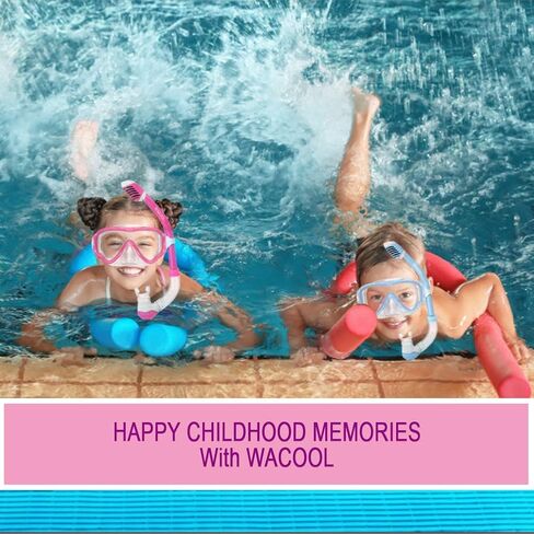 WACOOL المراهقين الشباب الاطفال الغوص الغوص السباحة قناع السباحة مكافحة الضباب المغلفة الزجاج الغوص مكافحة سبلاش in Kuwait