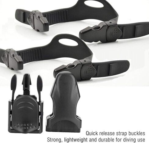 Fafeims زعانف زعانف سباحة قابلة للتعديل مع أبازيم سريعة الفك للغواص in Kuwait