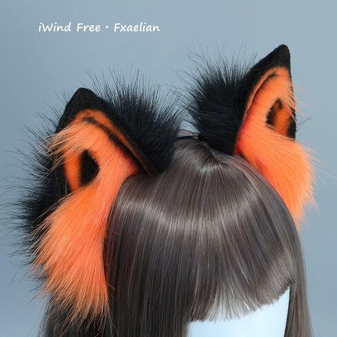Cosplay Fox Wolf Bear Cat Dog Ears Headband Hairband Hair Hoop Clips in Kuwait