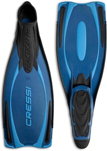 Cressi Adult Snorkeling & Scuba Diving Fins - Powerful Full Foot Pocket Fins - Reaction Pro: Made in Italy in Kuwait