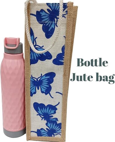 Bottle Jute Bag Stylish & Eco-Friendly Woven Durable & Strong Printed Large Jute Handbag in Saudi Arabia
