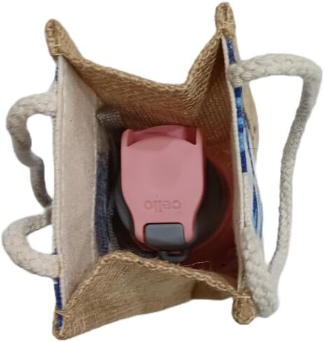 Bottle Jute Bag Stylish & Eco-Friendly Woven Durable & Strong Printed Large Jute Handbag in Saudi Arabia