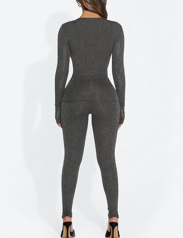 Kaximil Women's Thermal Underwear Fleece Lined Base Layer Long Johns Sets in Kuwait