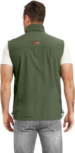 Flygo Mens Summer Lightweight Outdoor Vest Casual Utility Travel Work Fishing Hiking Photo Vest with Pockets in Kuwait