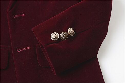 طقم بدلات للأولاد من Yanlu مكون من 5 قطع بدلة مخملية رسمية للأطفال مع سترة وسروال وقميص وربطة عنق in Kuwait