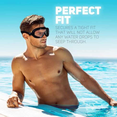 SPORWLIK قناع الغوص والغطس مع مشابك الأنف وسدادات الأذن، قناع الغطس للبالغين، قناع الغطس الاحترافي 180 درجة رؤية بانورامية مضادة للضباب والأشعة فوق البنفسجية ومضادة للتسرب مناسبة للسباحة للبالغين in Kuwait