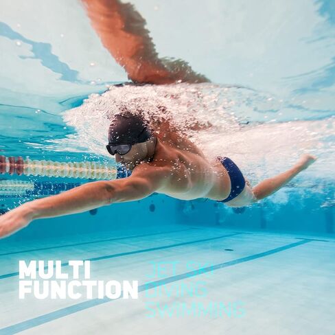 SPORWLIK قناع الغوص والغطس مع مشابك الأنف وسدادات الأذن، قناع الغطس للبالغين، قناع الغطس الاحترافي 180 درجة رؤية بانورامية مضادة للضباب والأشعة فوق البنفسجية ومضادة للتسرب مناسبة للسباحة للبالغين in Kuwait