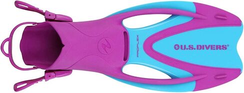 U.S. Divers Junior Large Kids Dorado Mask, Proflex Fins, & Sea Breeze Snorkel Set with Carry Travel Bag, Fun Purple,SR248O5121L in Saudi Arabia