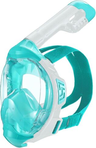 Jwintee Kids Full Face Snorkel Mask, Kids Snorkeling Set Gear with Camera Mount, Dry Top Anti-Leak Anti-Fog, 180 Degree Panoramic View in Saudi Arabia