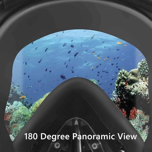 GJNGKSIM Full Face Snorkel Mask, Snorkeling Mask with Detachable Camera Mount, 180 Panoramic Anti-Fog Anti-Leak Diving Mask for Adult and Kids… in Saudi Arabia
