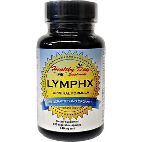 Healthy Day Supplements LYMPHX Immune Boosting Vitamin Supplement 100 Count - Infection Defense, boosts Energy, Improves Digestion, and Promotes Healthy Skin. 440mg Each in Saudi Arabia