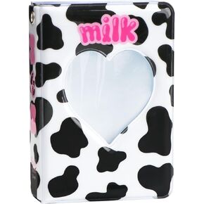 ألبوم صور صغير 3 بوصة Love Heart Hollow Kpop Photocard Binder اسم بطاقة كتاب ألبوم الصور Instax Scrapbook Album جمع بطاقة الكتاب Photocard ID حامل 40 جيوب (وردي)