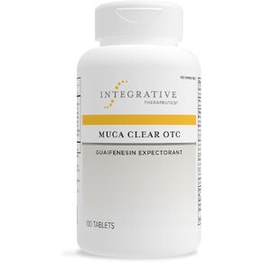 العلاجات التكاملية Muca Clear OTC، مقشع، يزيل احتقان الصدر، تركيبة نباتية، 100 قرص in Kuwait