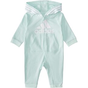 adidas baby-girls Infant Girls' and Baby Boys' Long Sleeve Hooded Coverall in Saudi Arabia