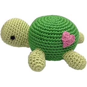 Cheengoo Organic Hand Crocheted Turtle Rattle in Kuwait