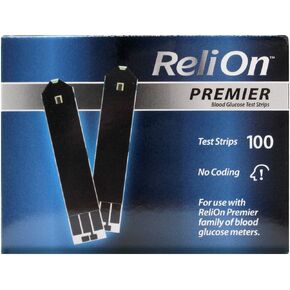 ReliOn Premier Blood Glucose Test Strips, 100 Ct in Saudi Arabia
