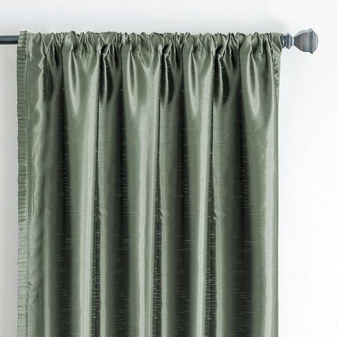 Elrene Home Fashions Versailles Room-Darkening Faux-Silk Waterfall Window Valance, Accessory for Bedroom or Living Room Windows with Rod Pocket Tabs, 52" x 36", 1 Valance, Gold in Kuwait