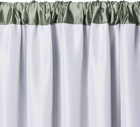 Elrene Home Fashions Versailles Room-Darkening Faux-Silk Waterfall Window Valance, Accessory for Bedroom or Living Room Windows with Rod Pocket Tabs, 52" x 36", 1 Valance, Gold in Kuwait