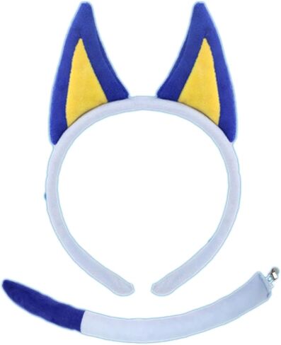 Dog Ears Headband, Birthday Party Halloween Animal Ears Headwear Dog Puppy Cosplay Costume Accessories in Kuwait
