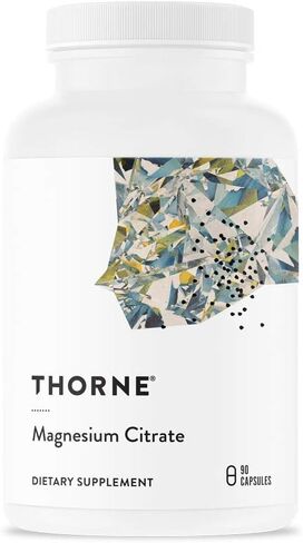 Thorne Research - Magnesium Citrate -To Support Energy Production, Heart and Lung Function, and Metabolism of Sugar and Carbs - 90 Capsules in Kuwait