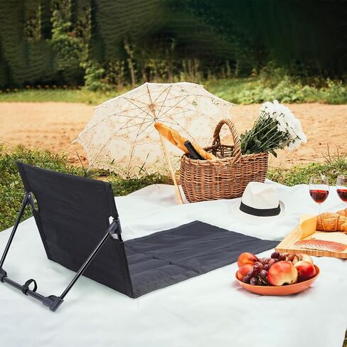 كرسي استرخاء محمول للشاطئ، كراسي استرخاء قابلة للطي للبالغين، بساط تسمير مثالي لحمامات الشمس، كرسي شاطئ للفناء والتخييم خفيف الوزن in Kuwait