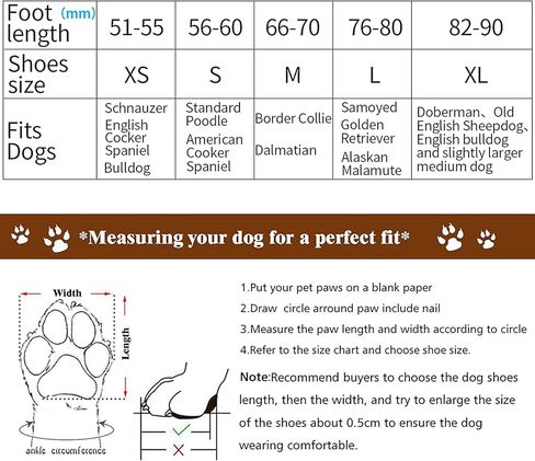 XLYBSST Water Resistant Dog Boots Snow Dog Boots Warm Lining Non-Slip Rubber Sole for Snow Winter,4PC (Red, XL) in Kuwait