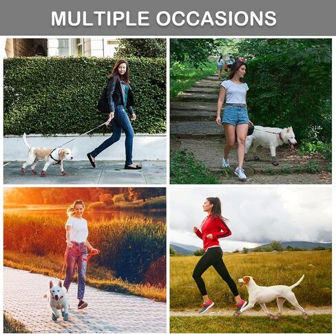 أحذية للكلاب للرصيف الساخن، أحذية للكلاب شبكية مع نعل متين مضاد للانزلاق، أحذية صيفية للكلاب قابلة للتنفس ومتينة مع أشرطة قابلة للتعديل وعاكسة للكلاب الصغيرة والمتوسطة والكبيرة والمشي لمسافات طويلة والركض وحقائب الظهر in Kuwait