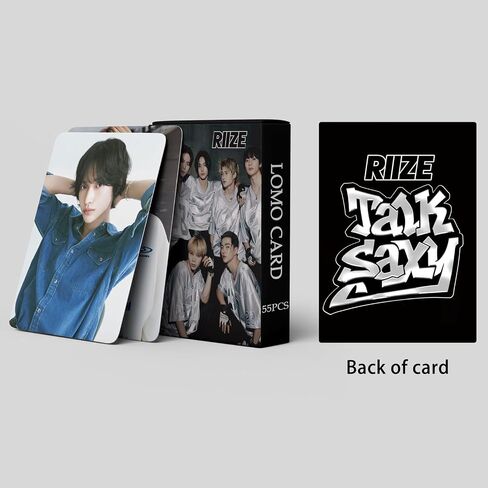 PYAJUU RIIZE Photocard 55pcs Riize Talk Saxy Album Photocard Kpop Riize Lomo Cards Gift for Fans RIIZE Merch Talk Saxy Photo Card in Saudi Arabia