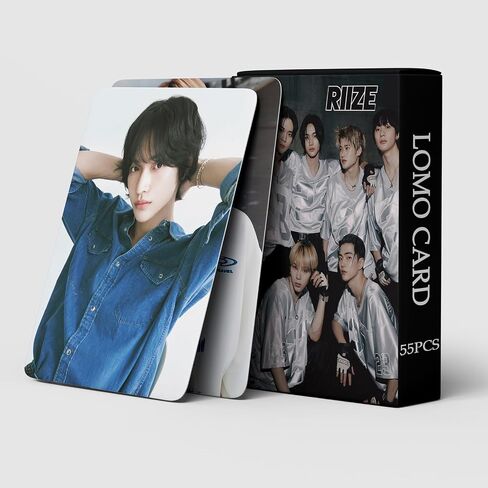 PYAJUU RIIZE Photocard 55pcs Riize Talk Saxy Album Photocard Kpop Riize Lomo Cards Gift for Fans RIIZE Merch Talk Saxy Photo Card in Saudi Arabia