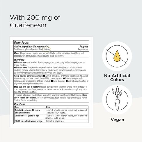 العلاجات التكاملية Muca Clear OTC، مقشع، يزيل احتقان الصدر، تركيبة نباتية، 100 قرص in Kuwait