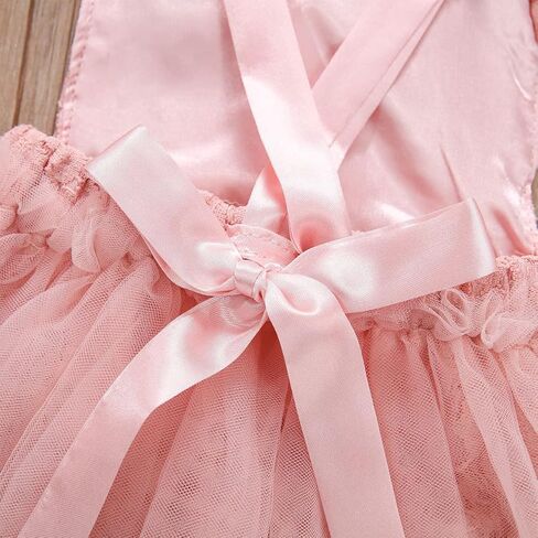 IBTOM CASTLE Boho One Party First Birthday Outfit,Baby Girl Ruffle Lace Romper Princess Tutu Backless Tutu Photoshoot Clothes in Saudi Arabia