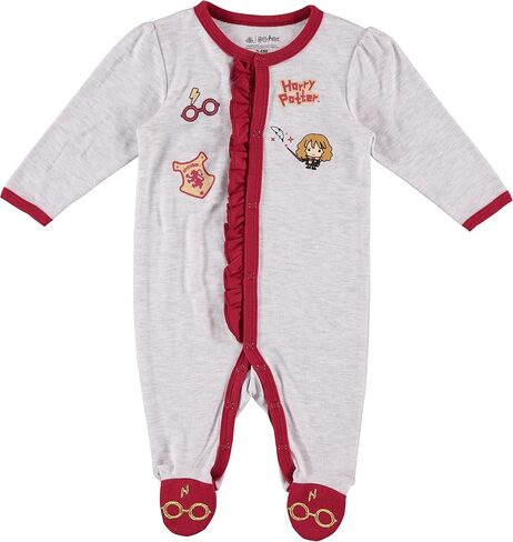 Harry Potter Baby Girls Long-Sleeve Plush Polar Fleece Bodysuit Pajamas - Baby Girl Clothes Prints in Saudi Arabia