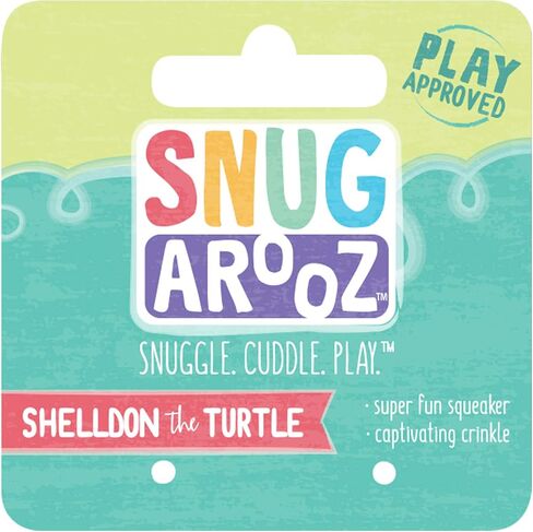 ملحق صحي SNUG AROOZ لطيف طفل شيلدون الحيوانات المحشوة بالسلحفاة للكلاب، ألعاب جرو رائعة، قوية ومتينة وناعمة تصدر صوت صرير للمضغ، للحيوانات الأليفة - (5 بوصات، أخضر) in Saudi Arabia